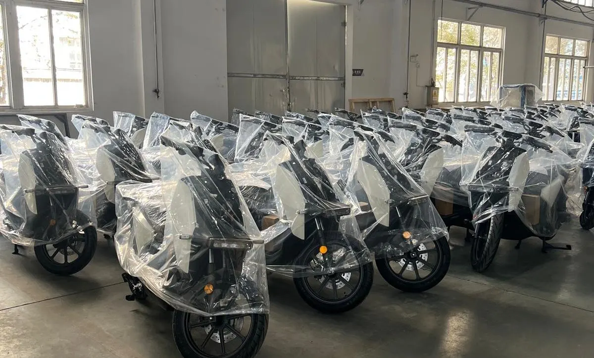 Modern electric-scooter factory floor